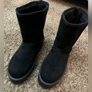 Women's Black Suede Boots
